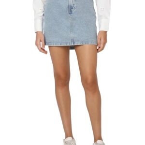 VERO Moda Women's Medium Wash Denim Mini Skirt