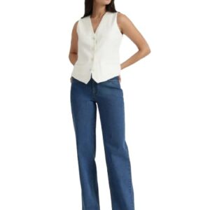 FableStreet Women’s Mid Waist Jeans |Wide Leg Jean – Perfect for Travel, Party & Everyday Use