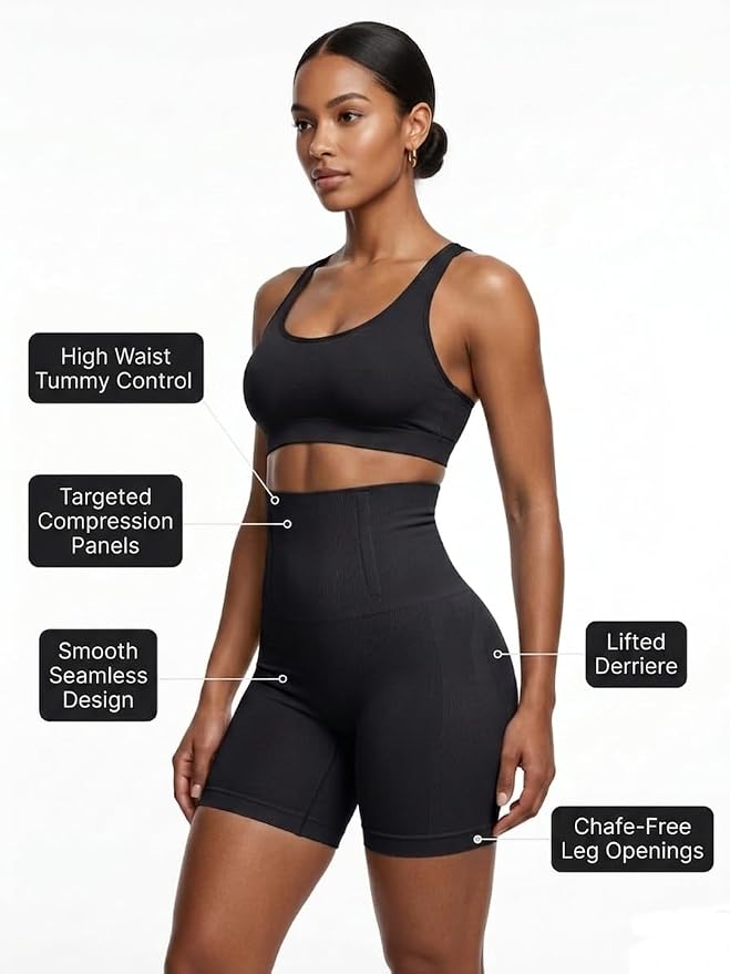 Tummy Control, Hip & Thigh Slimmer Shapewear – Seamless Butt Lifter Shaper Corset Girdle, Plus - Image 3