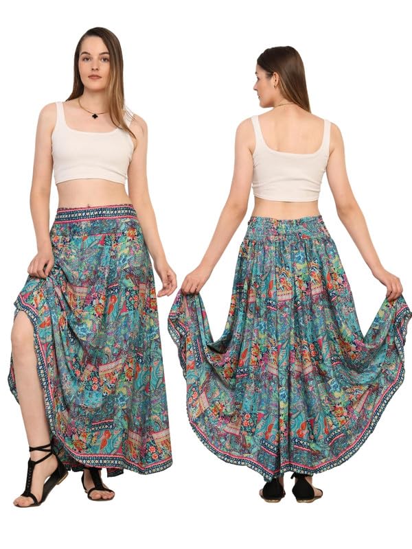 KE Kanha Exports Skirt for Woman | Women Skirts Skirt Perfect for Beach | Summer top | Boho | Short & Long Skirt | Stylish Lehenga Type - Image 3