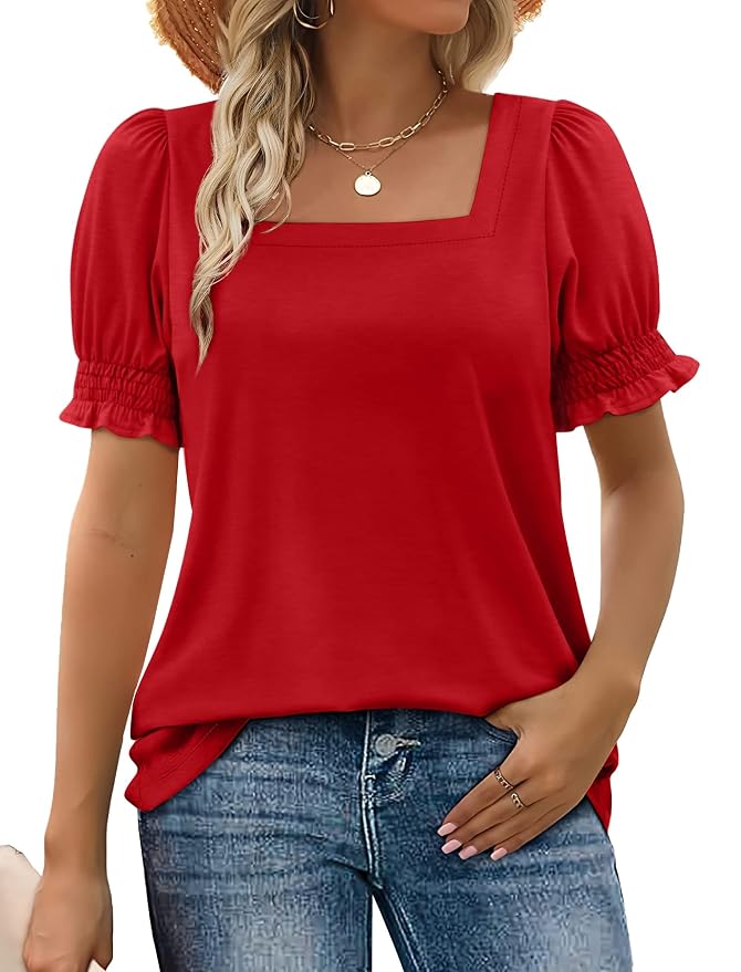 WIHOLL Sweaters for Women Long Sleeve V Neck Solid Color Fashion Tops