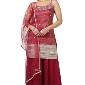 Soch Womens Tissue Embroidered Suit Set With Sequins